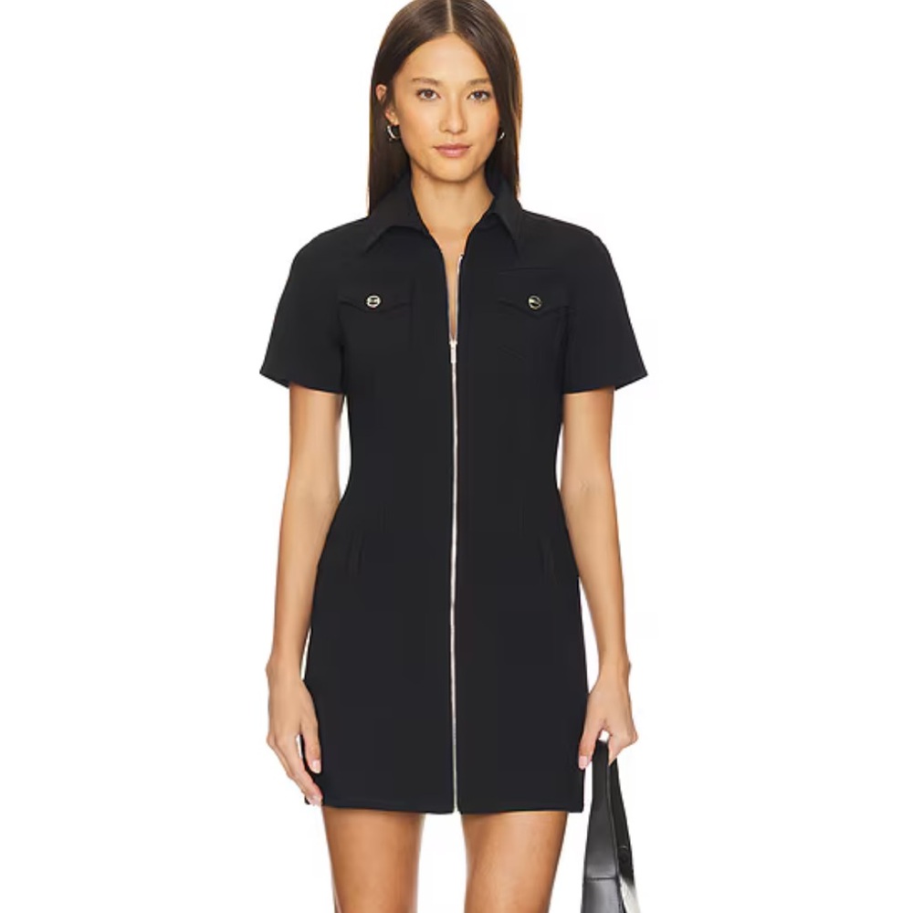 Amanda Uprichard Bianca Dress in Black